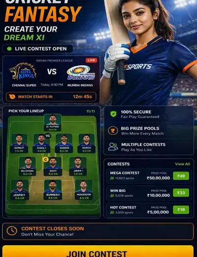 33nn (33 nn) fantasy cricket & matchday visual 3